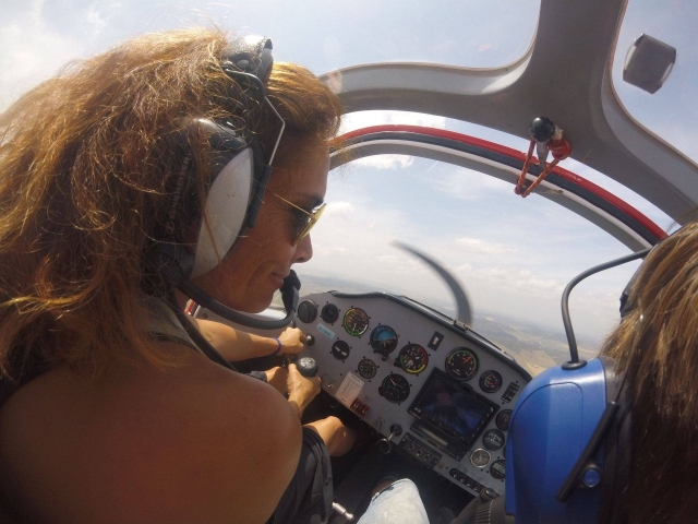 Disfrutando del vuelo 